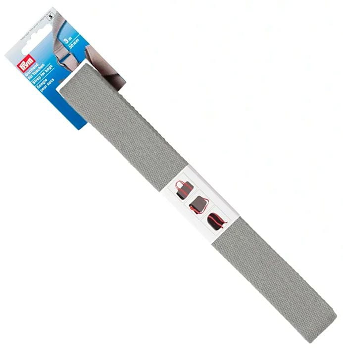taśma bawełniana do torby, paska popielata 30mm 3mb PRYM 965187 .