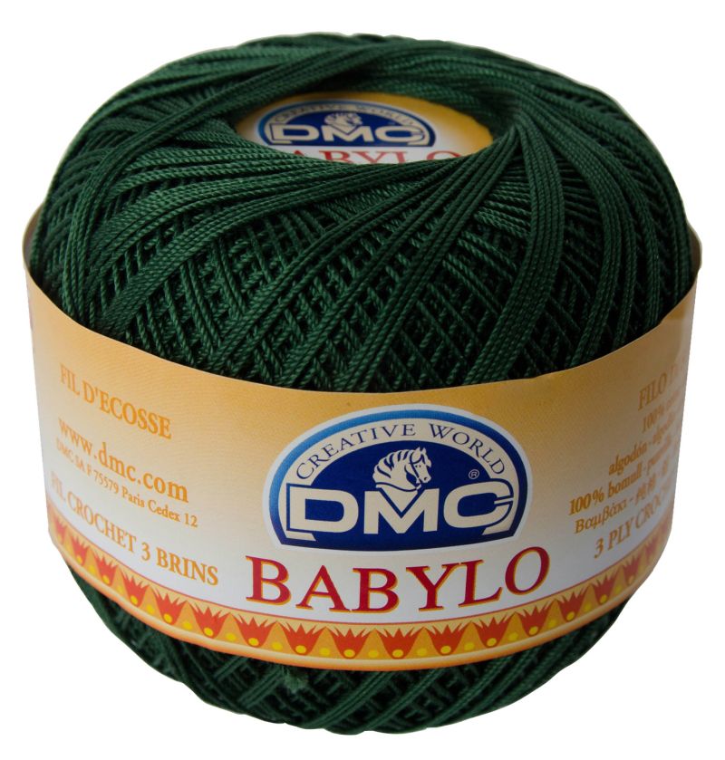 DMC babylo 10 kol. 890 zieleń butlkowa 50 gr. / 267 m.