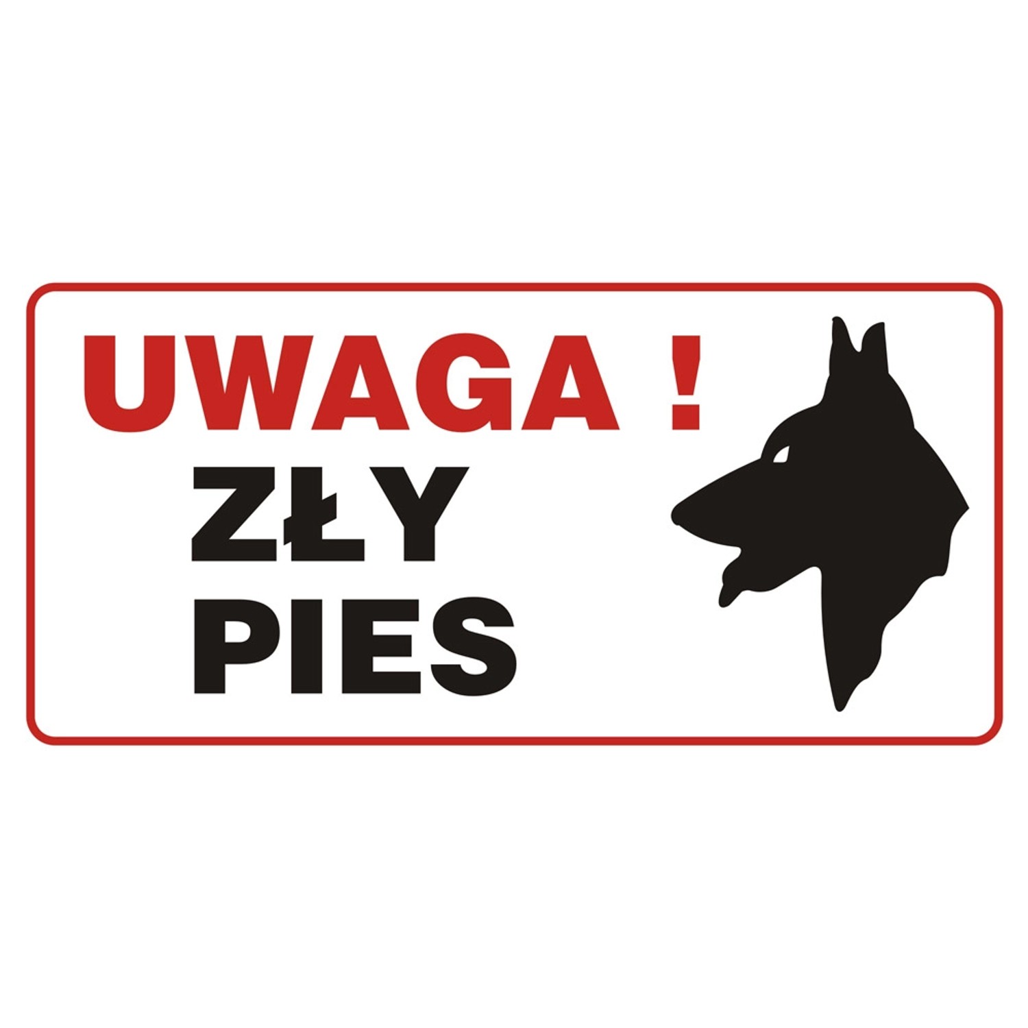 Metro Oznaczenie Uwaga zły pies