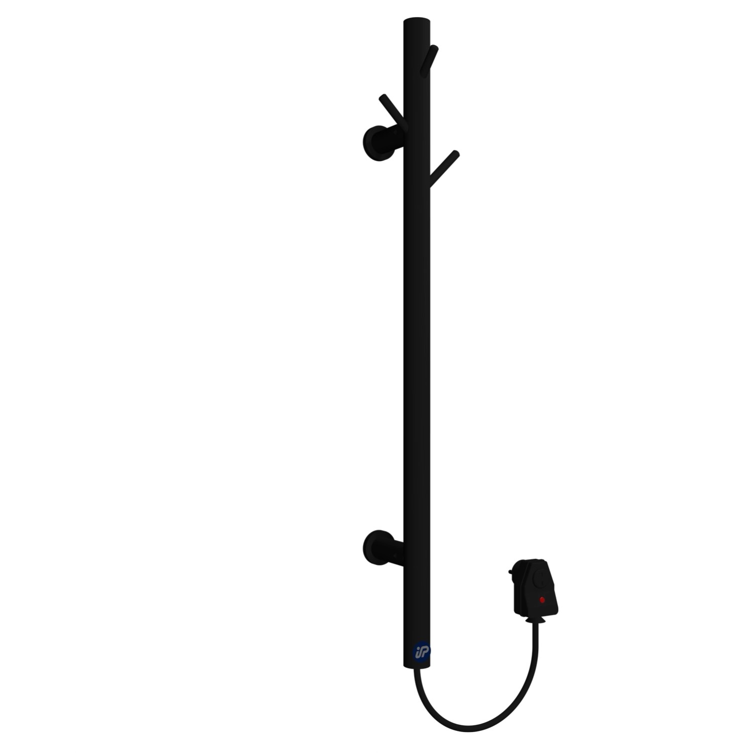 Instal Projekt Grzejnik elektryczny Tubie czarny mat 32 W 60 cm