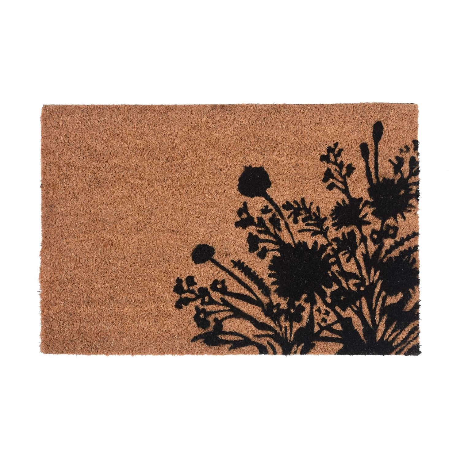 Wycieraczka COULEUR Natural Black Flower 40 x 60 cm