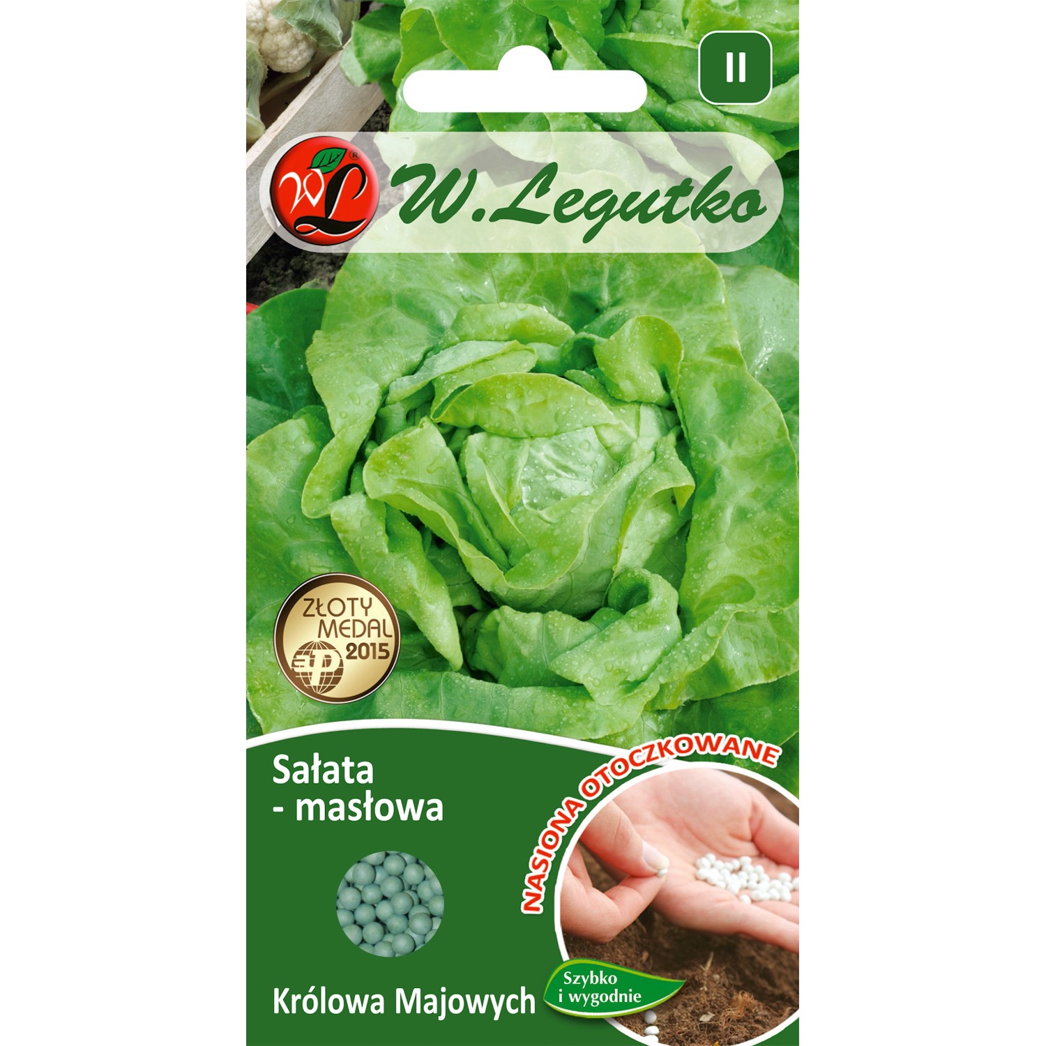Sałata masłowa Królowa Majowych otoczkowana - 250 szt.