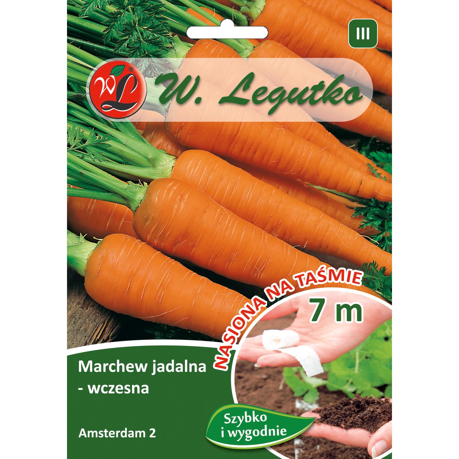 Marchew jadalna Amsterdam 2 taśma