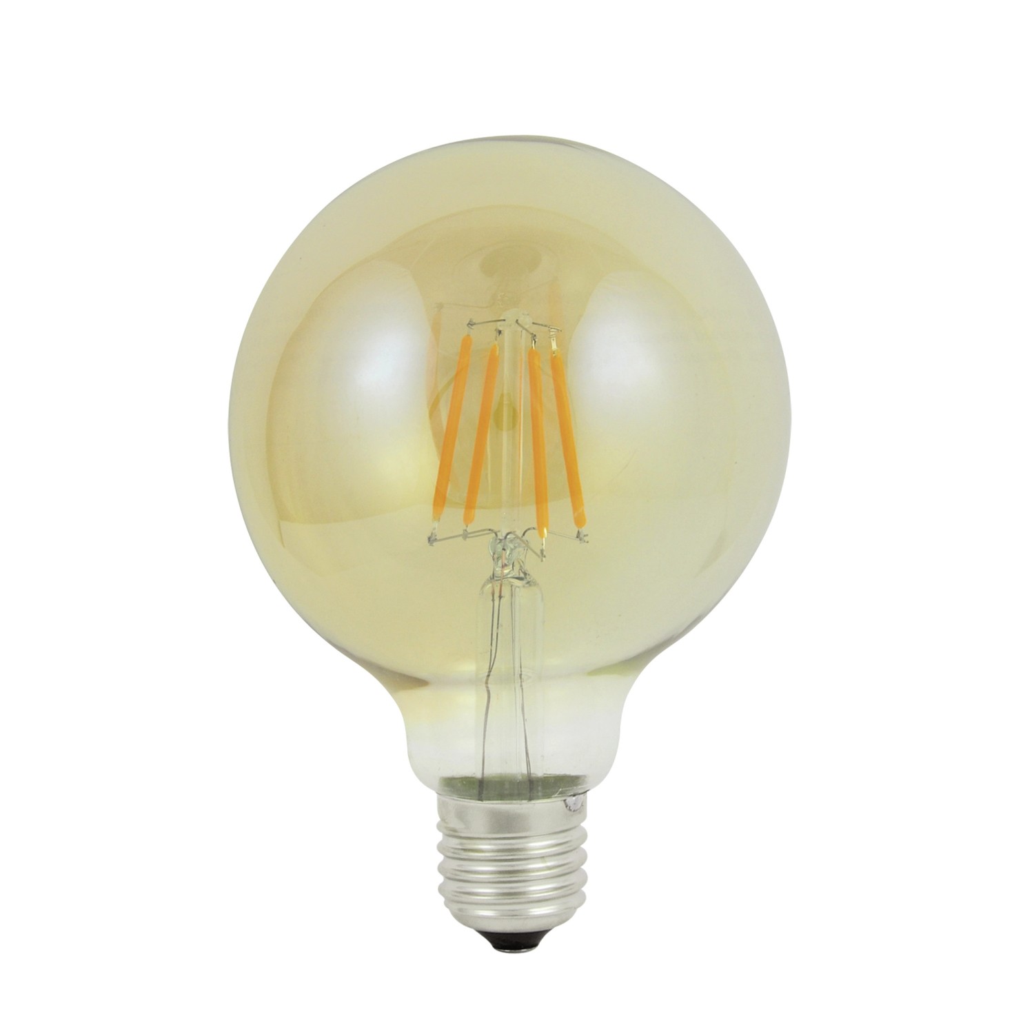 Polux Żarówka LED VINTAGE AMBER G95 E27 4W 2000K 350lm
