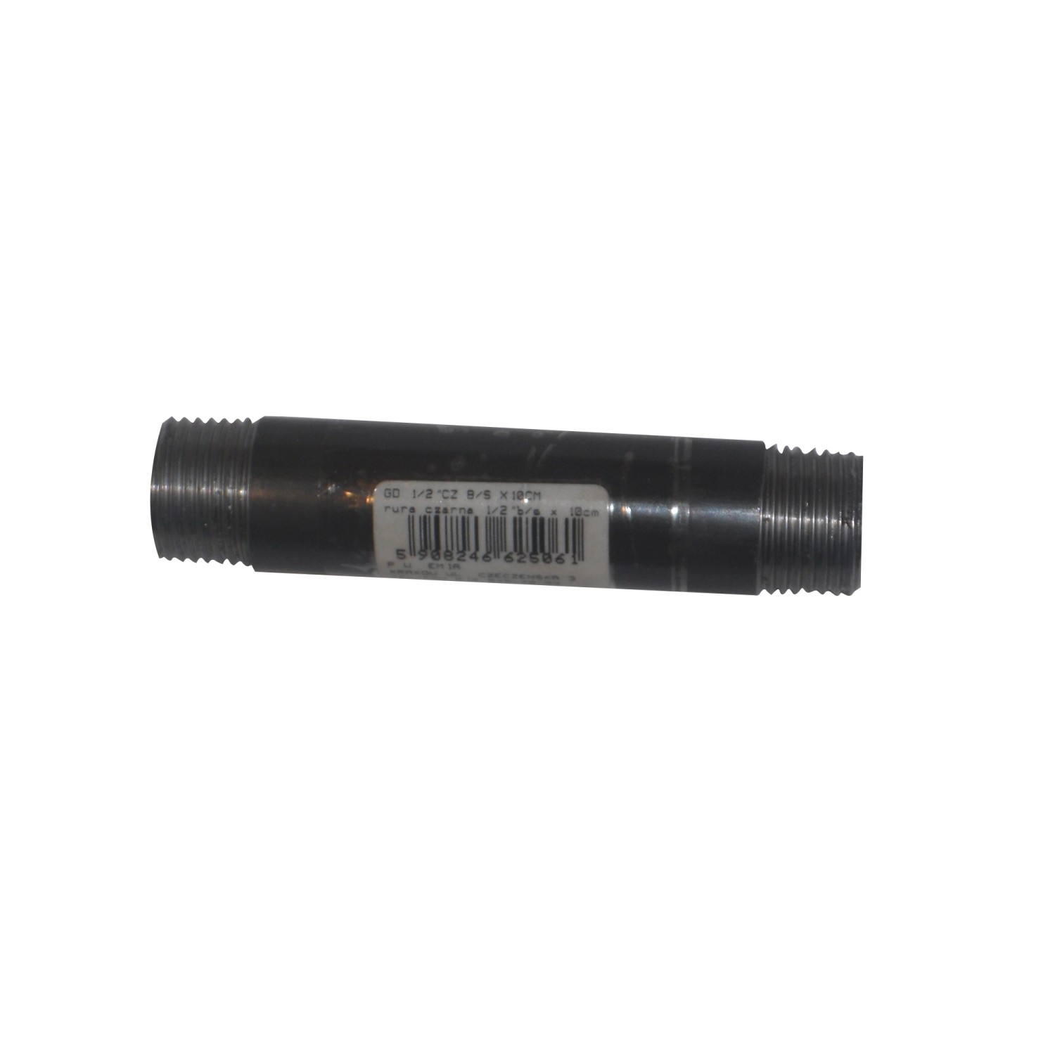 Emia Rura bez szwu czarna 1/2" 10 cm