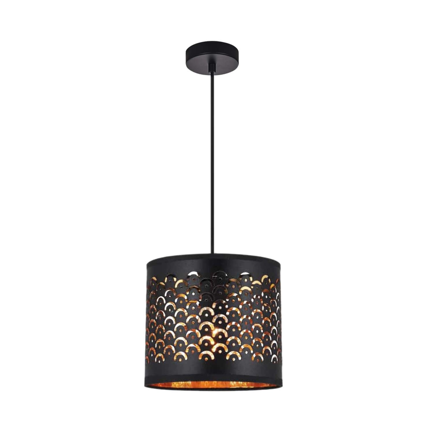 MiLAGRO Lampa wisząca MORGAN 1xE27 15W czarna