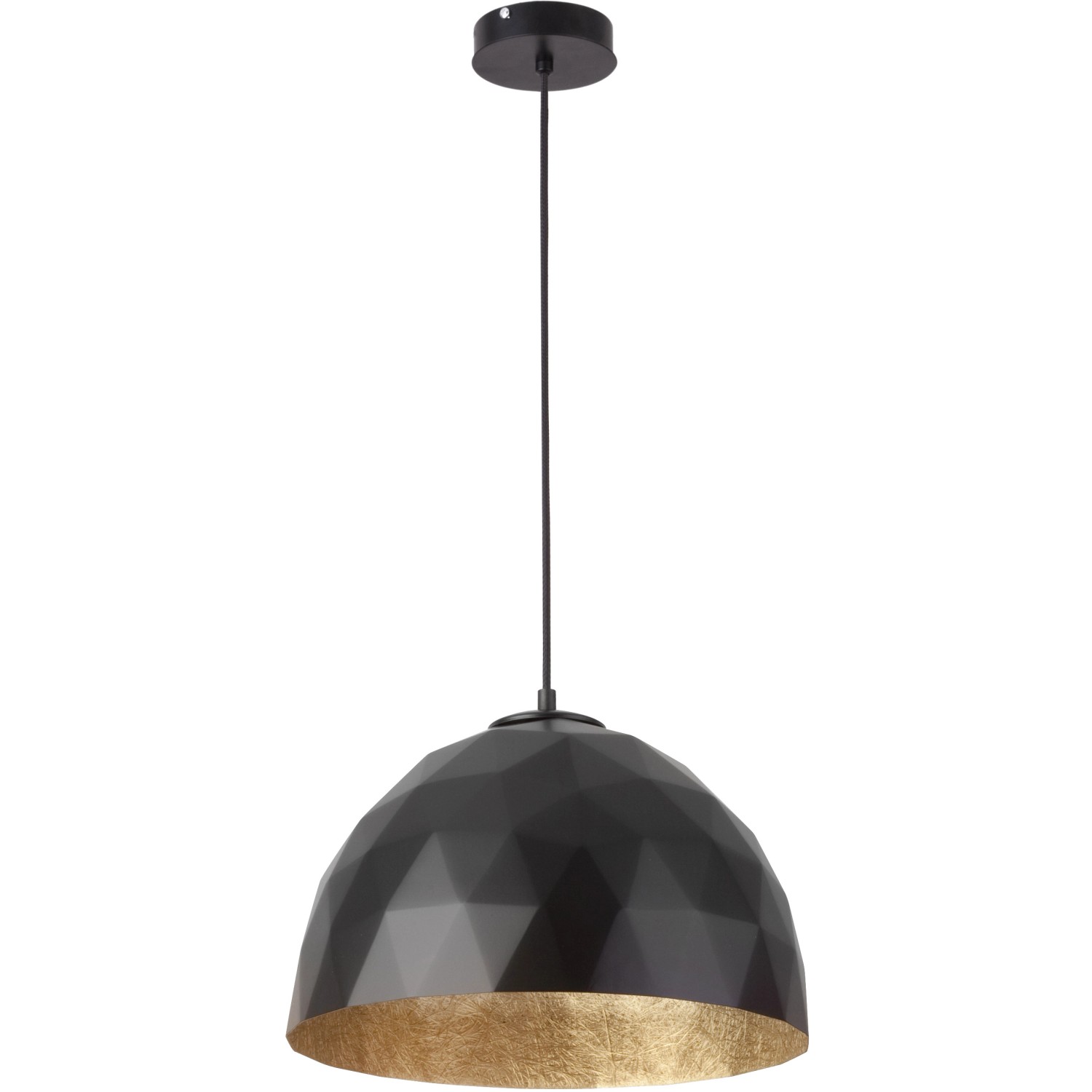 Sigma Lampa DIAMENT 1x60W E27 śr. 35 cm czarno-złota