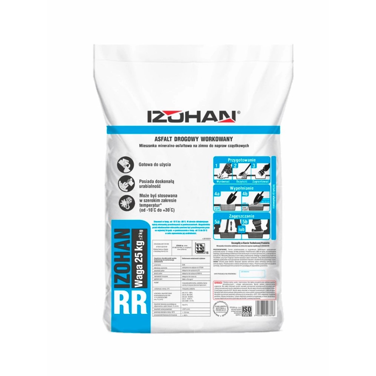 Mieszanka Asfaltu drogowego IZOHAN RR 25 kg