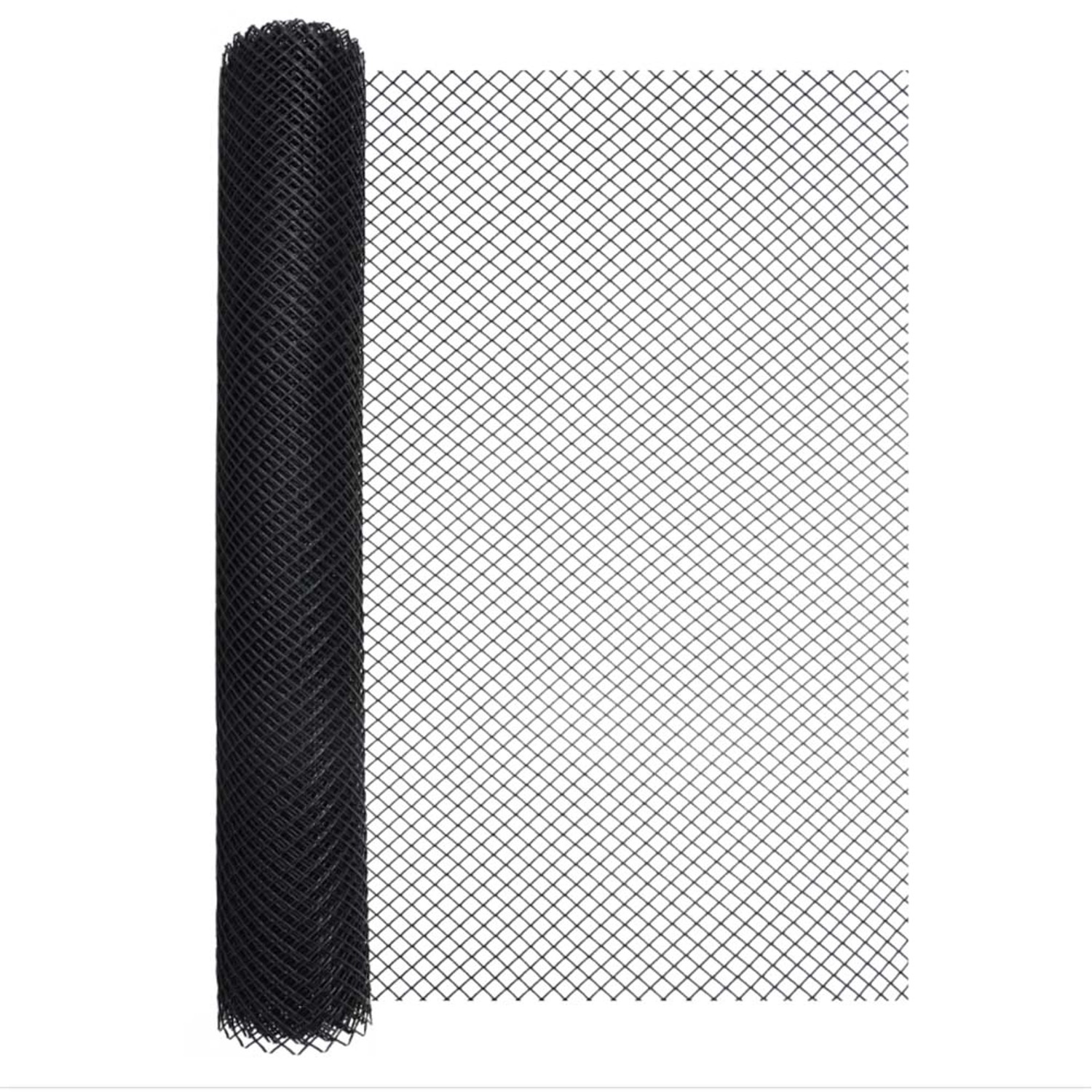 Siatka plastikowa 450g/m2 ocz. 20 x 20 mm, czarna - 1 x 10 m