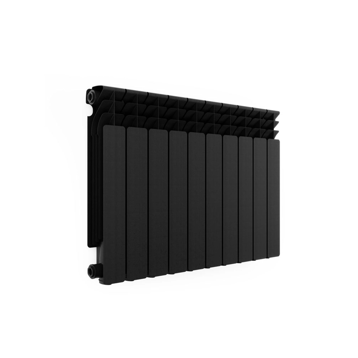 Grzejnik ABC czarny metaliczny 58 x 77,5 cm 968W