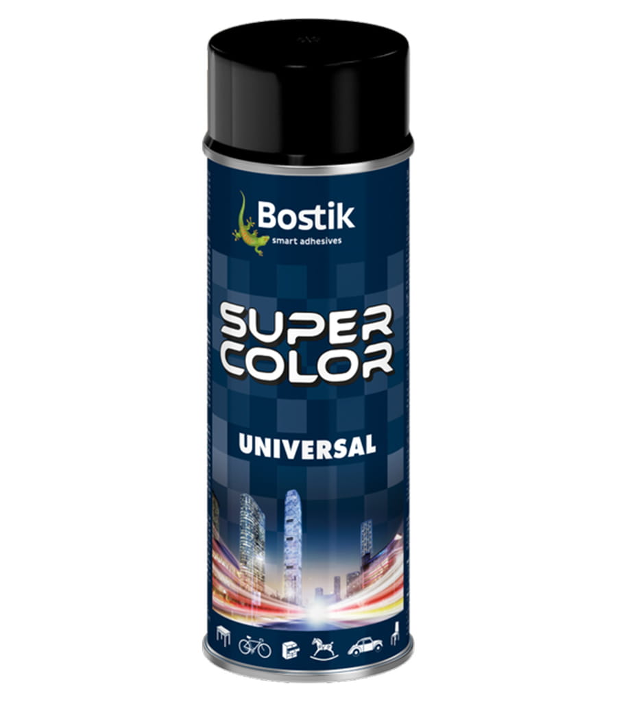 BOSTIK LAKIER UNIWERSALNY CZARNY POŁYSK 400ML