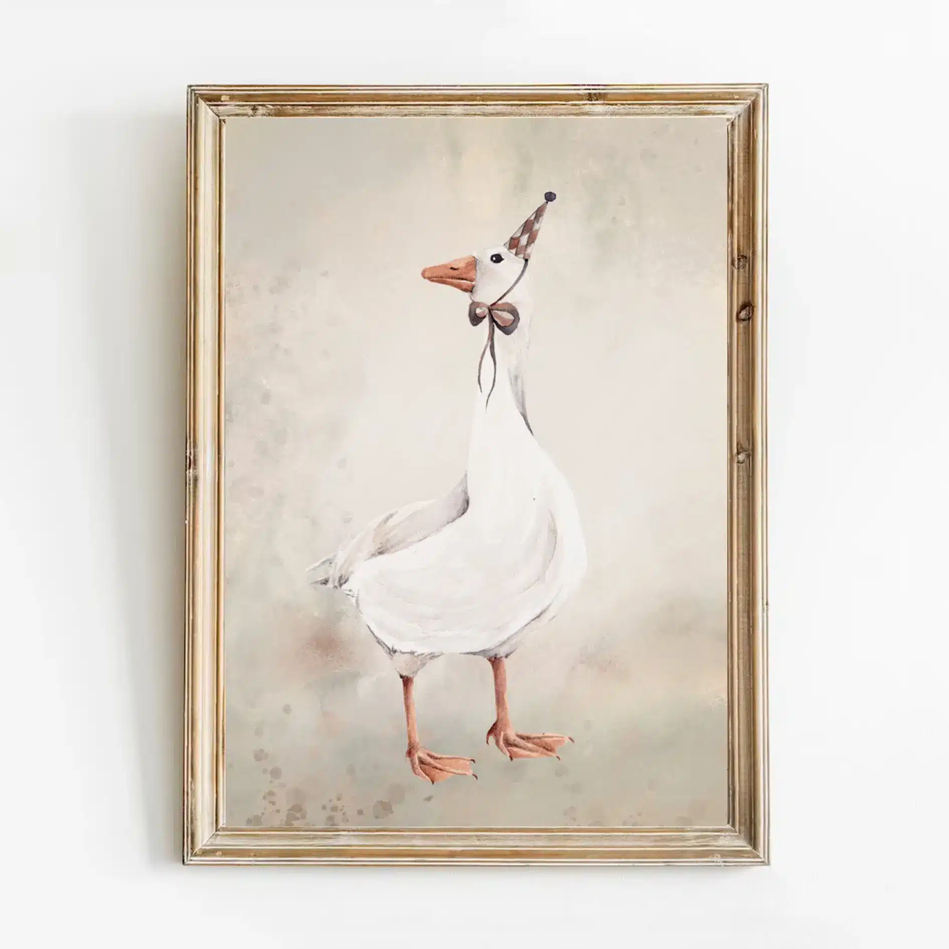 Plakat do pokoju dziecka Gąska w kapeluszu - Sam plakat A4