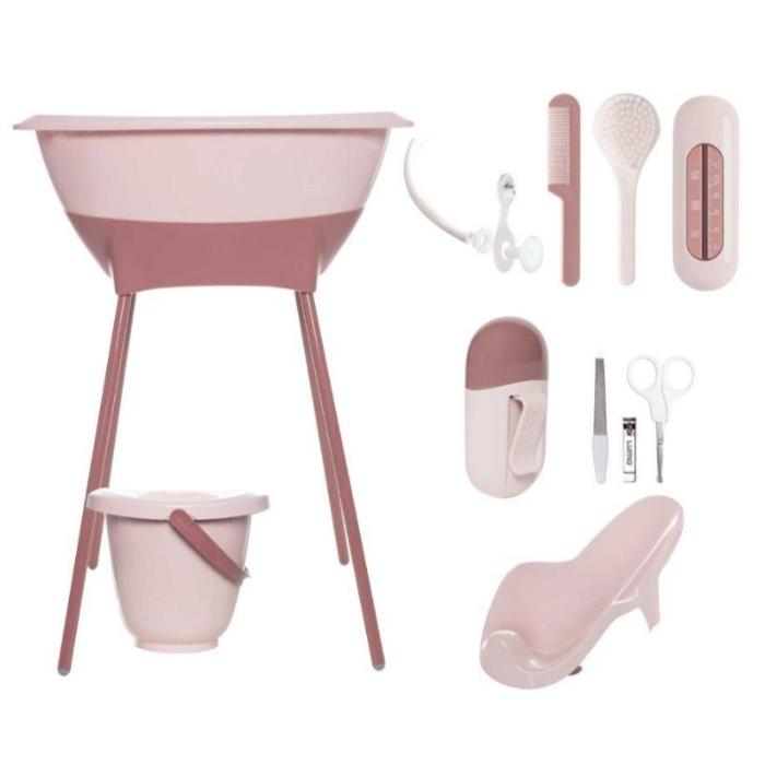 Zestaw kąpielowy 8 elem.LUMA Blossom Pink AG