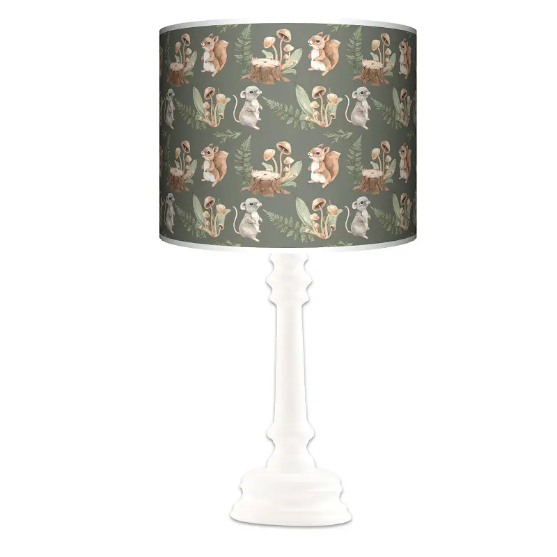 Lampa stojąca QUEEN Watercolor Forest Pattern 2a - kolor podstawy do wyboru FL
