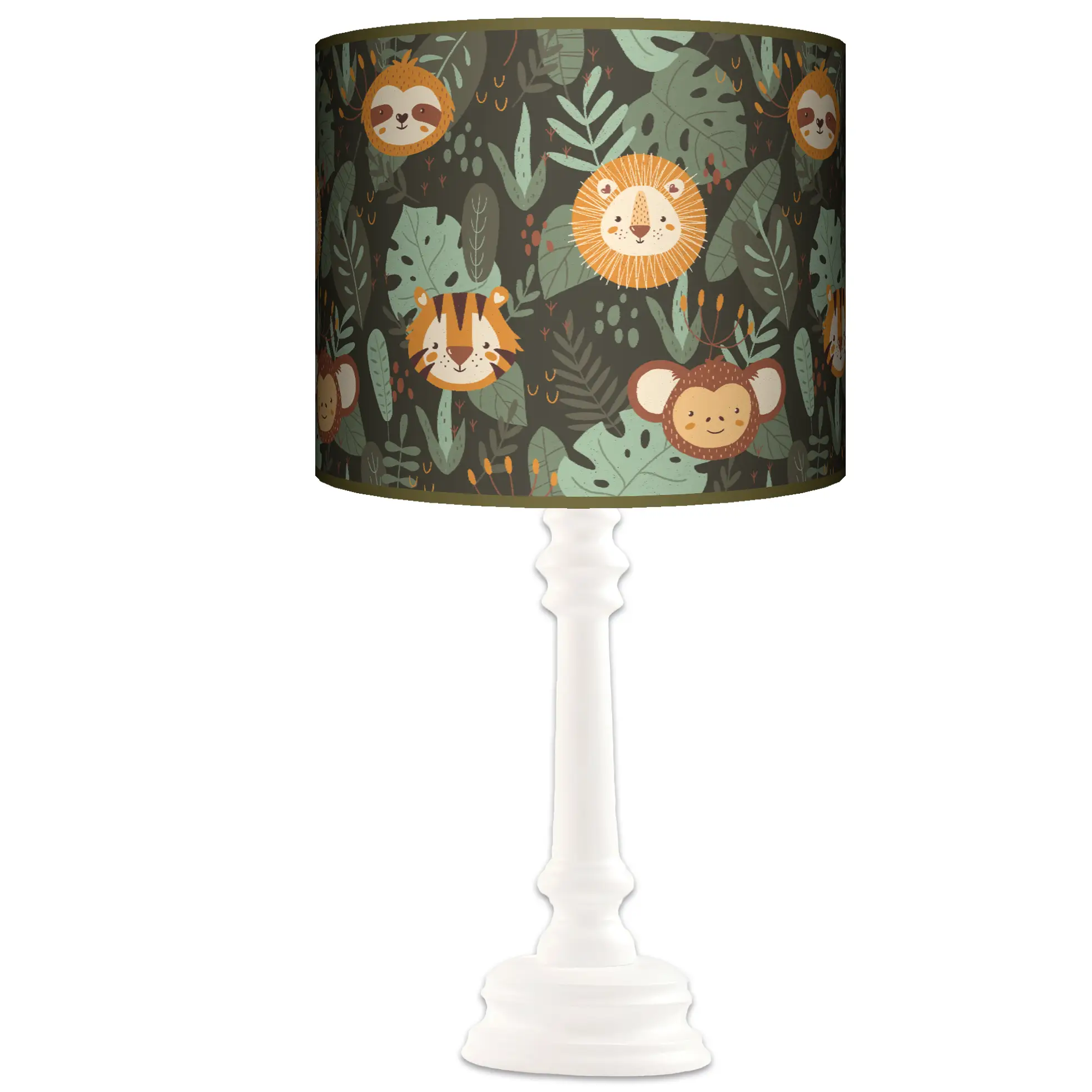 Lampa stojąca QUEEN Jungle Safari 1 - kolor podstawy do wyboru FL - szary