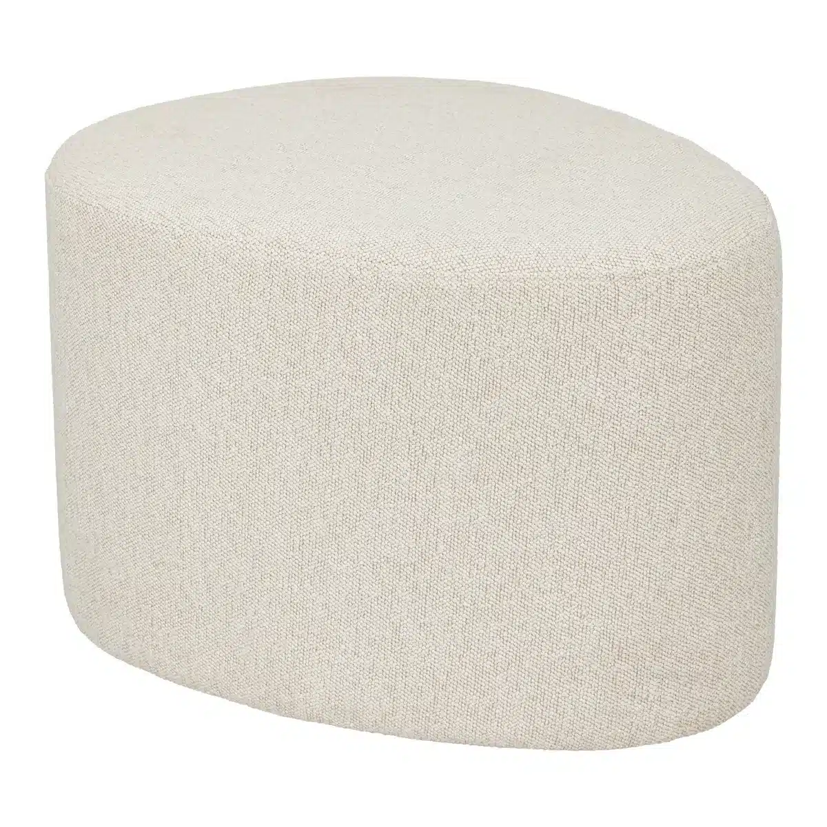 Pufa "Estria" white 50x40 cm DB