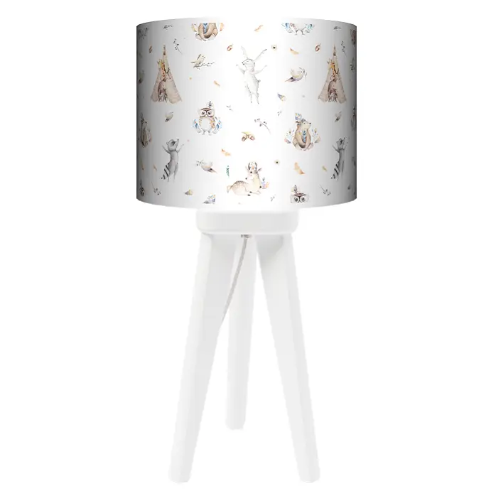 Lampa Trójnóg mała Woodland friends - kolor podstawy do wyboru FL - biały