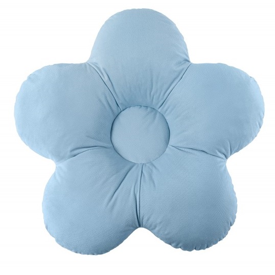 Poduszka Kwiatek XXL velvet błękit 65 cm BR
