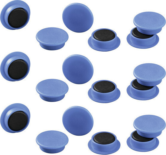 2x Magnesy do tablic Durable, 21mm, 20 sztuk, niebieski