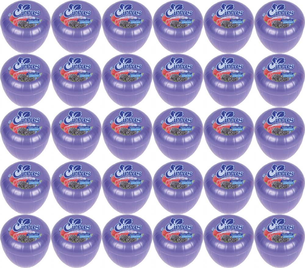 48x Odświeżacz powietrza Cirrus tulipan, tutti frutti, żel, 150g