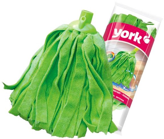Mop paskowy z mikrofibry York, końcówka, mix kolorów