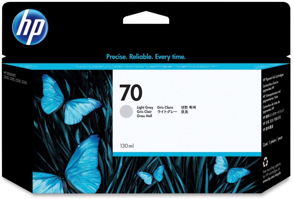 Tusz HP 70 (C9451A), 130ml, light grey (jasny szary)