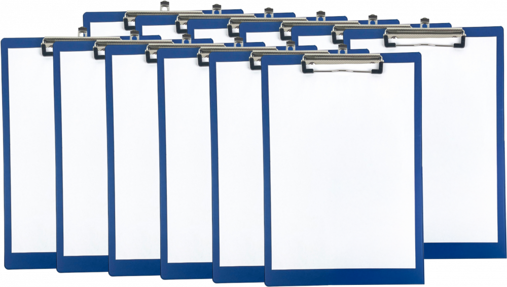 12x Clipboard Viking, A4, niebieski