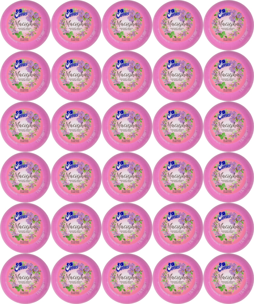 48x Odświeżacz powietrza Cirrus tulipan, maciejka, żel, 150g