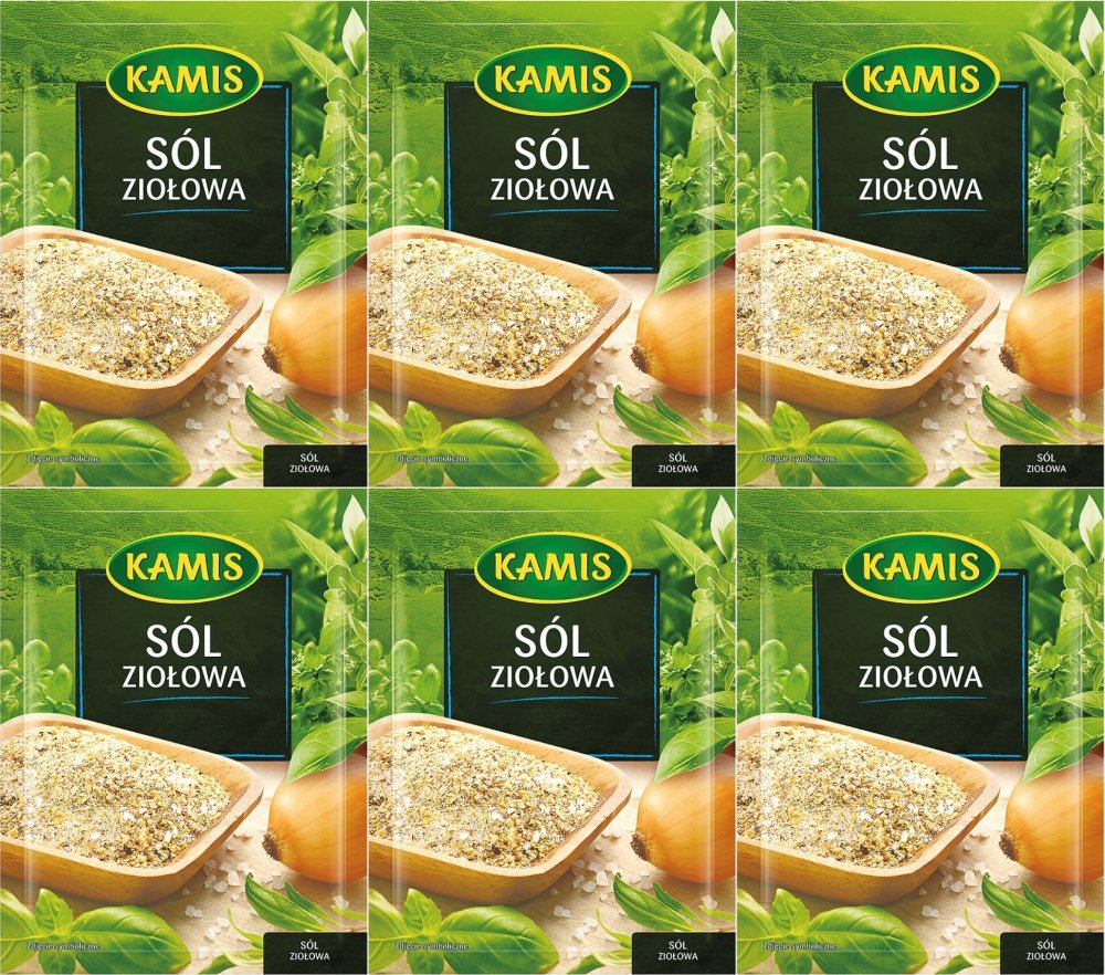 6x Sól ziołowa Kamis, 35g