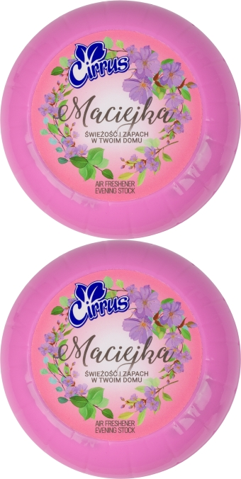 2x Odświeżacz powietrza Cirrus tulipan, maciejka, żel, 150g