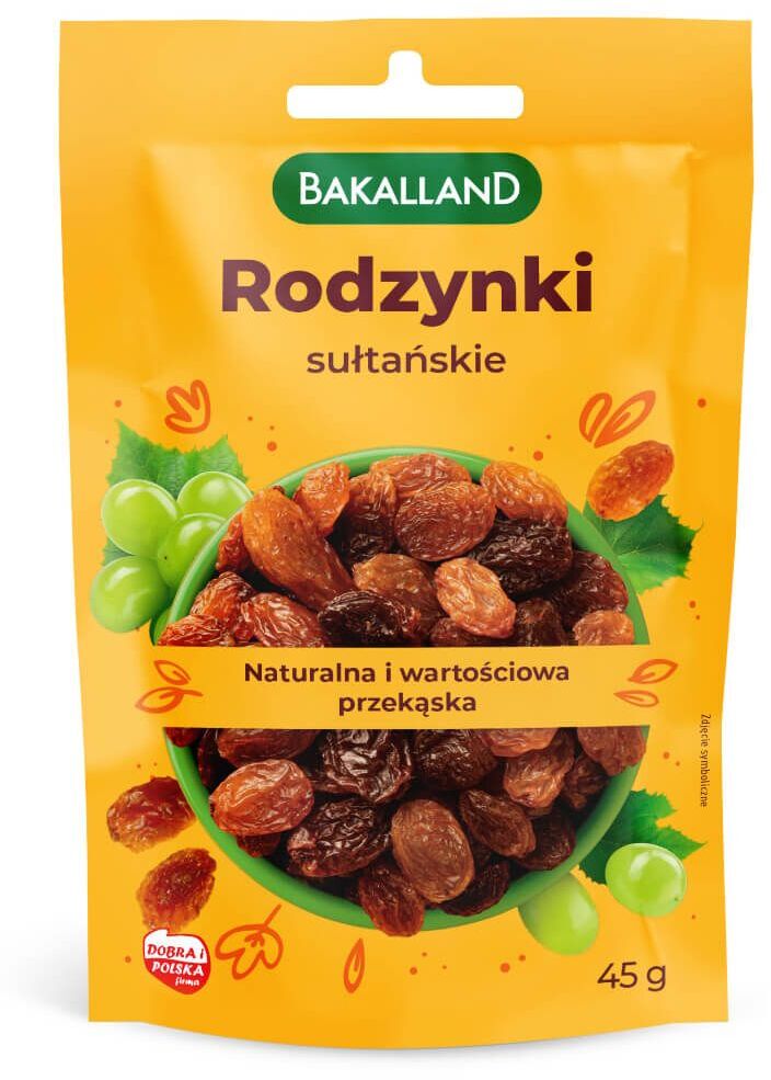 Rodzynki sułtańskie Bakalland, 45g