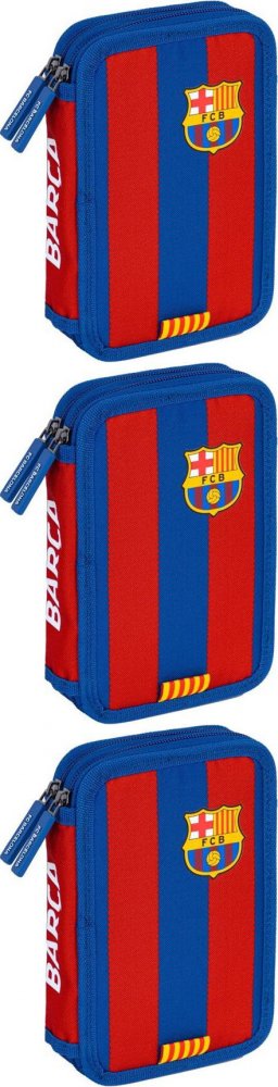 3x Piórnik szkolny Astra FC Barcelona, 2-komorowy, bez wyposażenia