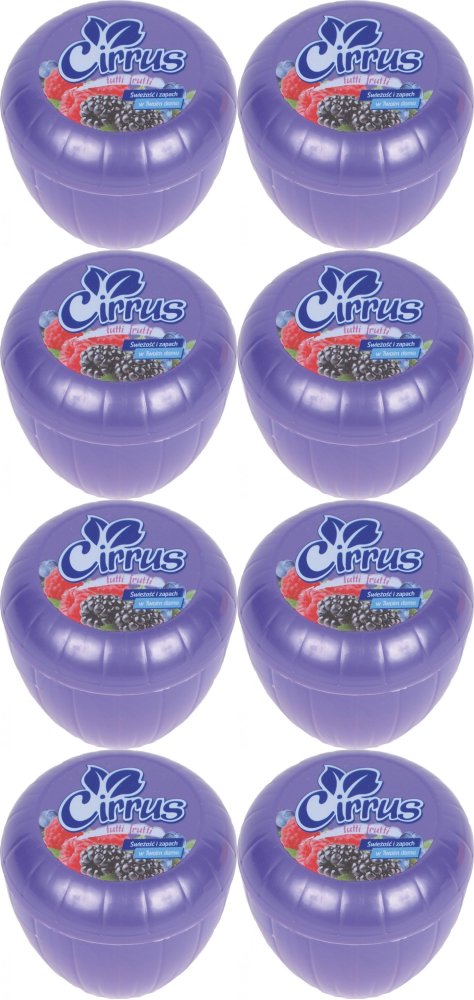 8x Odświeżacz powietrza Cirrus tulipan, tutti frutti, żel, 150g