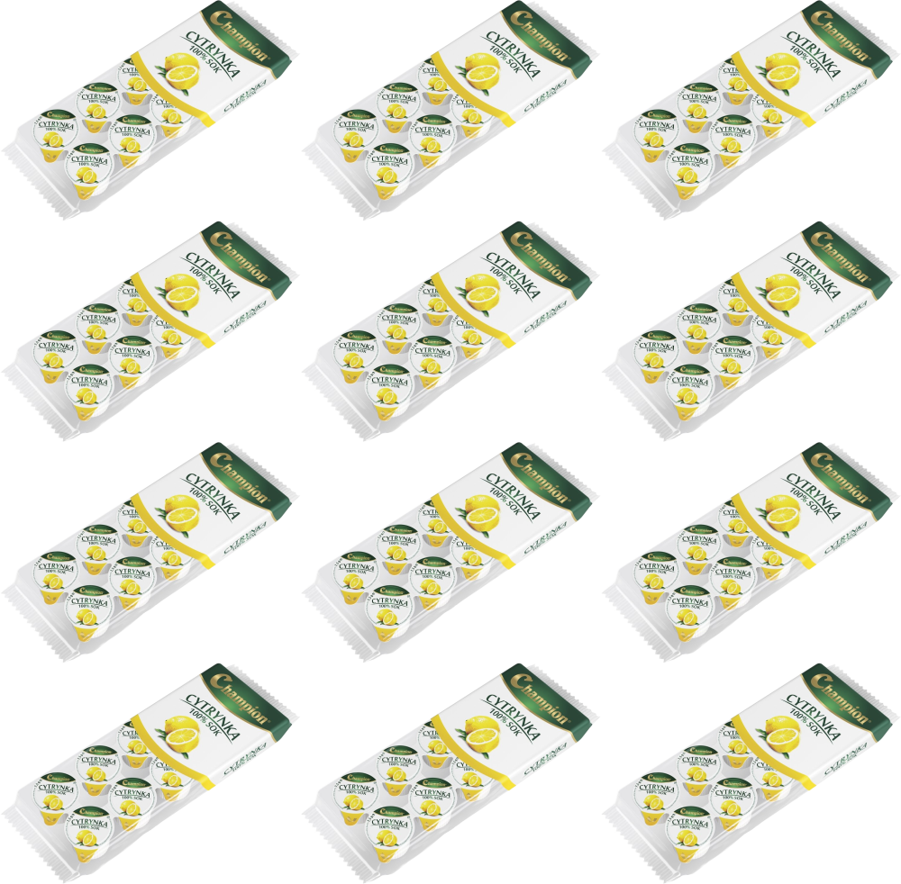 12x Sok z cytryn Champion Cytrynka, 10 sztuk x 7.5g