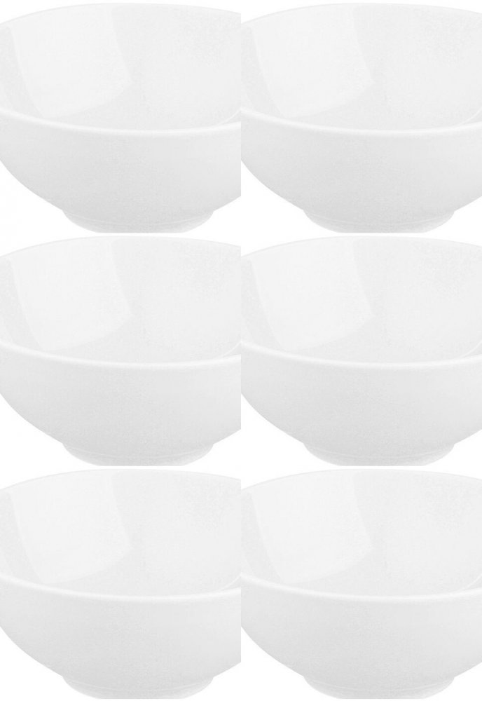 6x Salaterka MariaPaula Moderna Biała, 690ml, 17cm, porcelana, biały