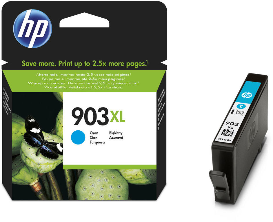 Tusz Hp 903XL (T6M03AE), 9.5ml, 825 stron, cyan (błękitny)