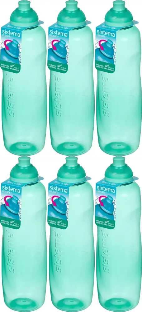 6x Bidon Sistema Helix, 600ml, mix kolorów
