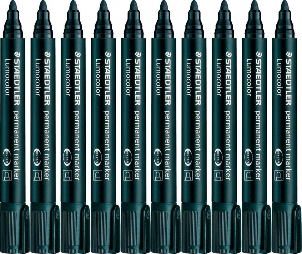 10x Marker permanentny Staedtler, Lumocolor 352, okrągła, 2mm czarny