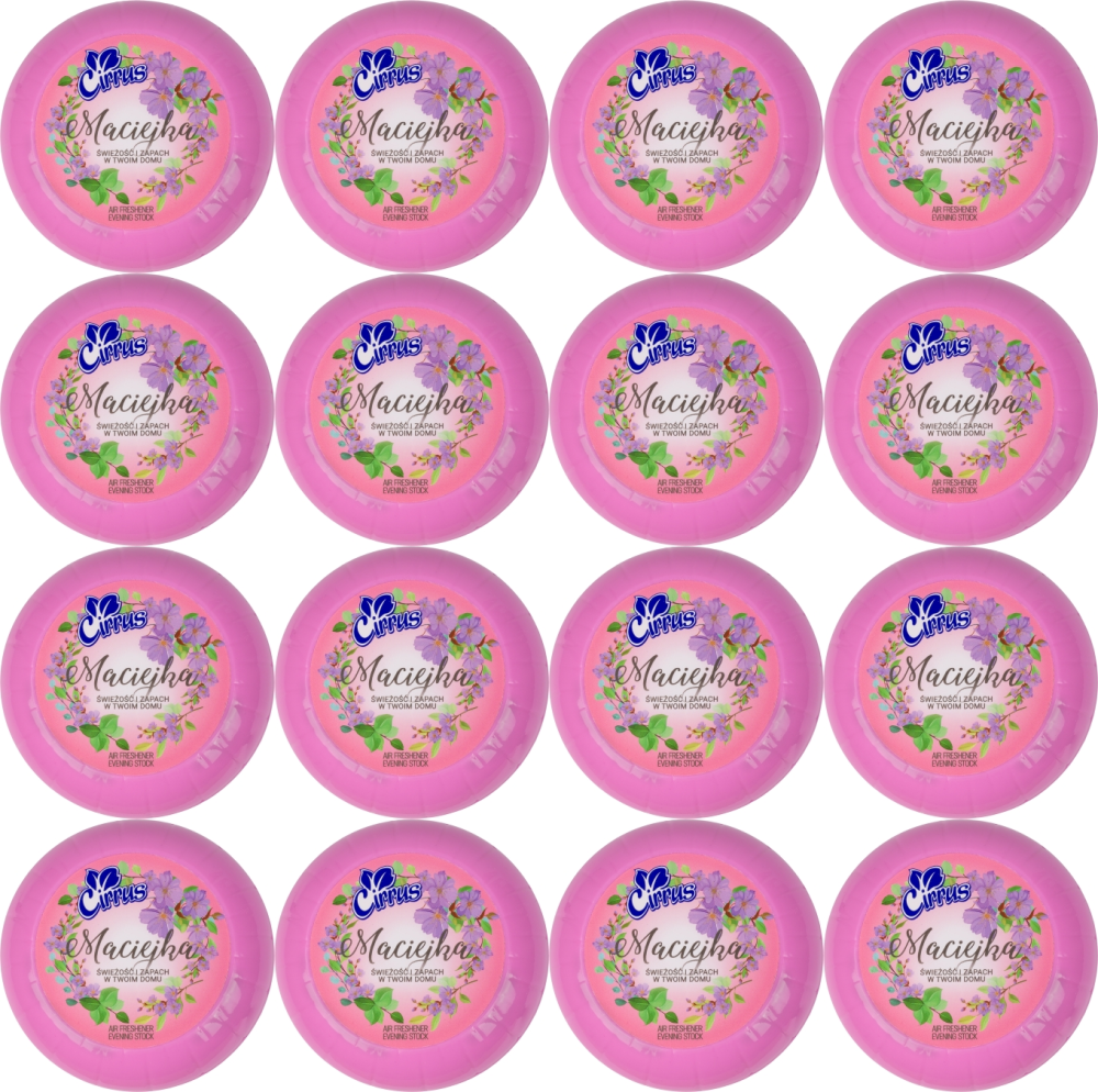 16x Odświeżacz powietrza Cirrus tulipan, maciejka, żel, 150g