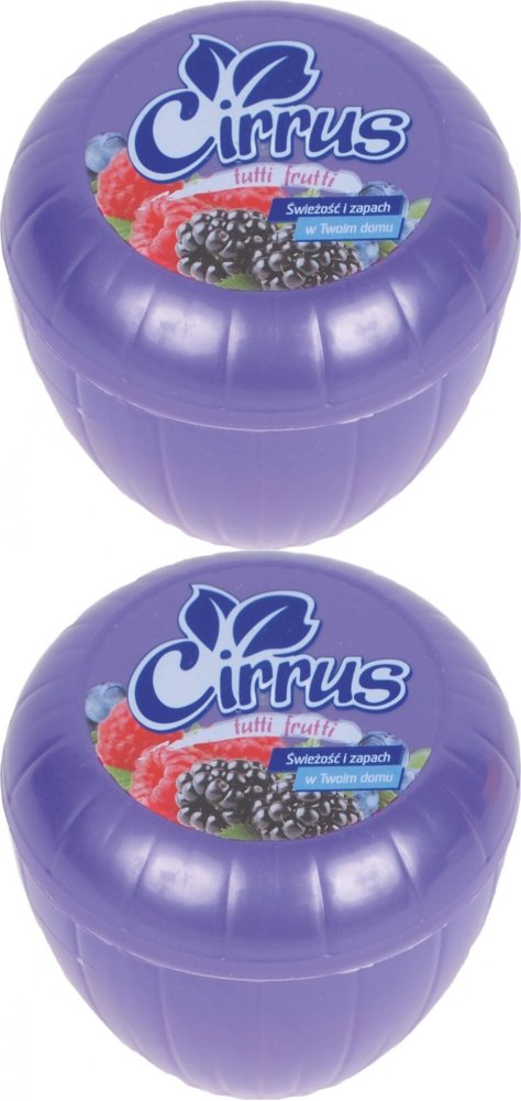 2x Odświeżacz powietrza Cirrus tulipan, tutti frutti, żel, 150g