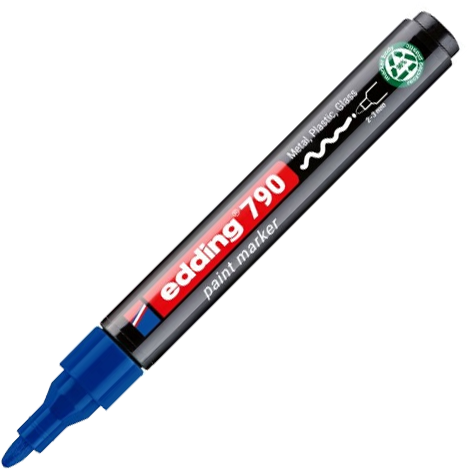 Marker olejowy edding e-790 PCR, okrągła, 2-3 mm, niebieski