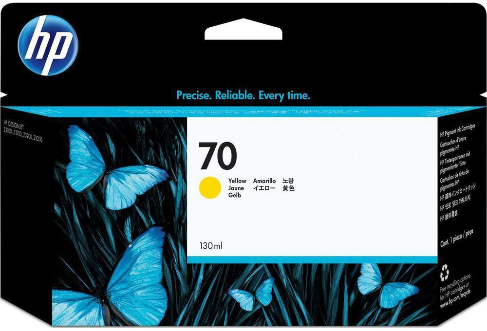 Tusz HP 70 Vivera (C9454A), 130ml, yellow (żółty)