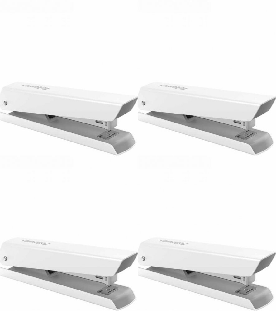 4x Zszywacz biurowy Fellowes LX820, do 20 kartek, antybakteryjny, biały