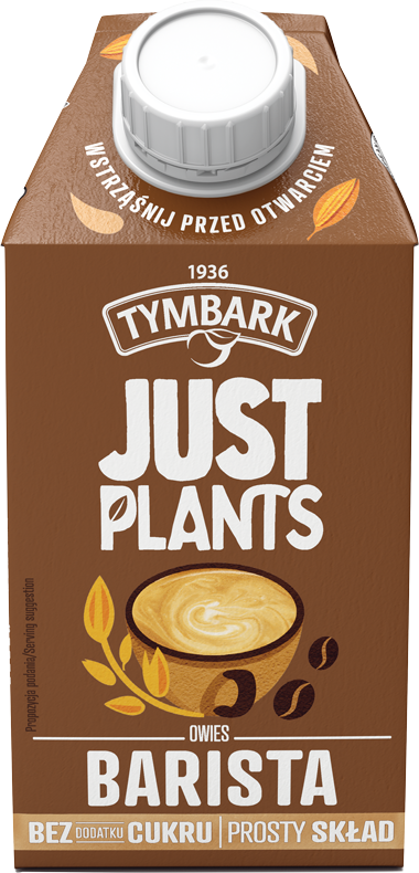 Napój owsiany Tymbark Barista Just Plants, bez cukru, 0.5l