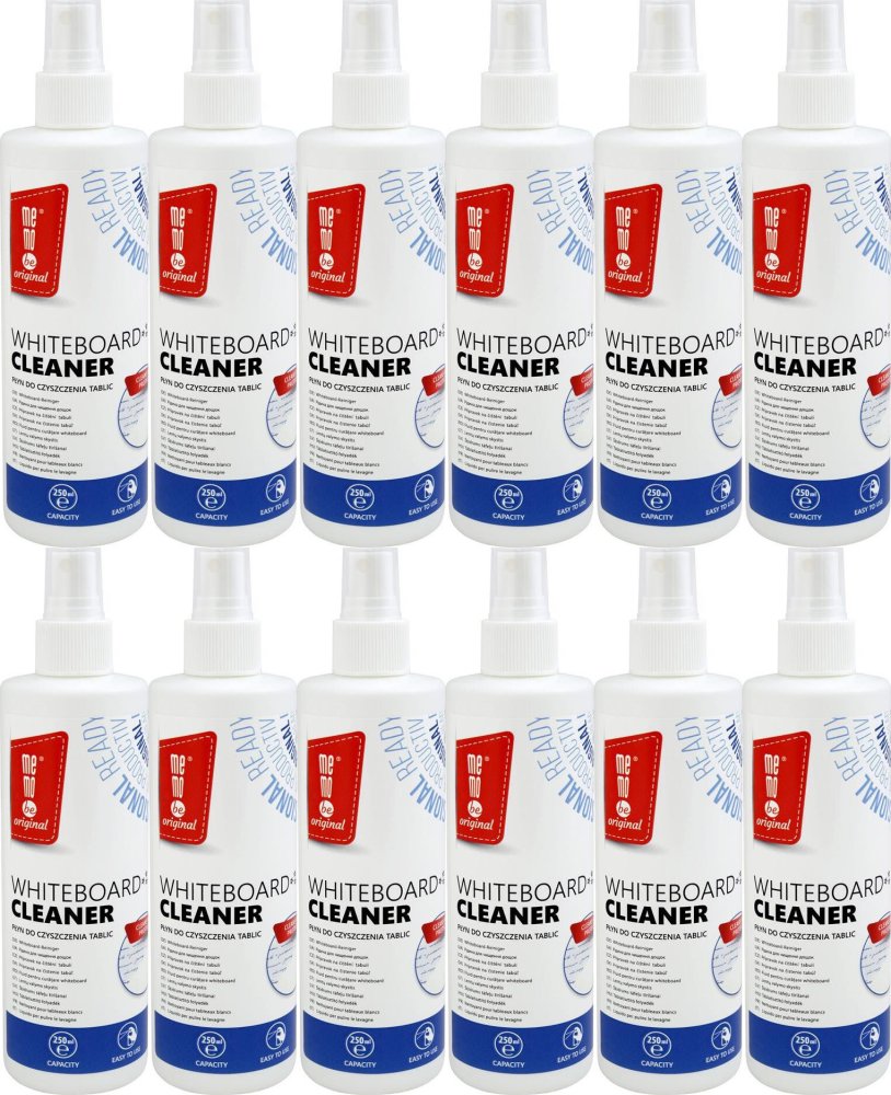 12x Płyn do czyszczenia tablic MemoBe, 250ml
