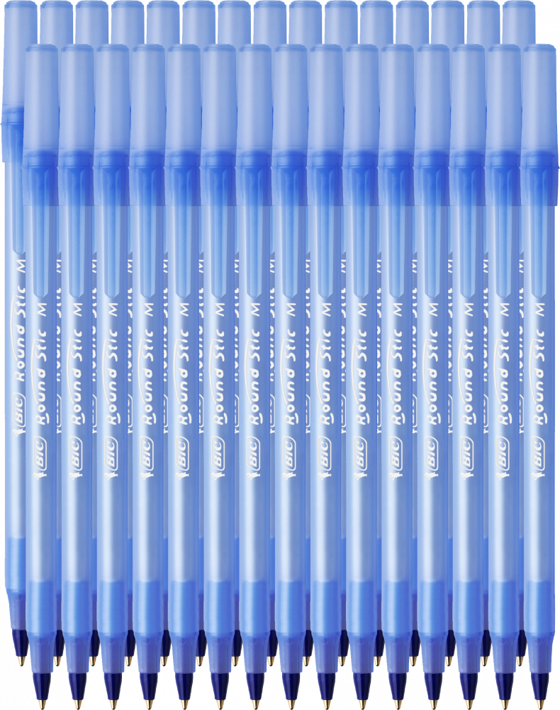 30x Długopis Bic Round Stic Classic, 1mm, niebieski