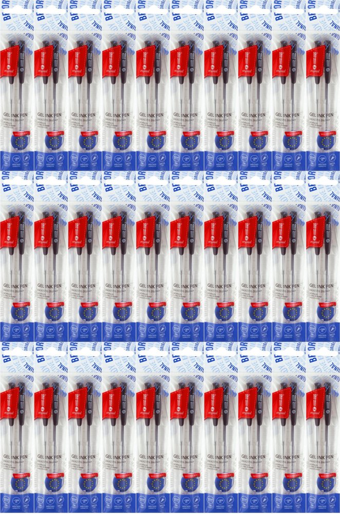 100x Długopis żelowy MemoBe, 0.7mm, 2 sztuki, czarny