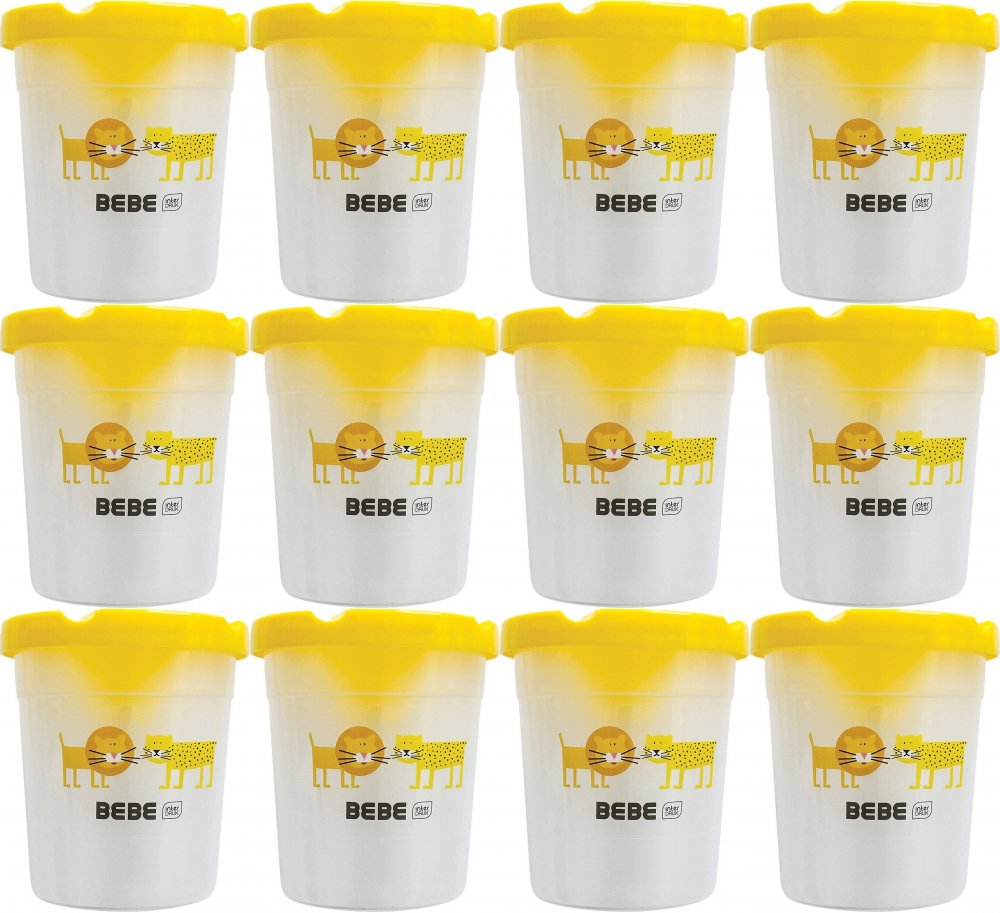 12x Kubek do wody BEBE Friends, z blokadą wylania, 150ml, 1 sztuka, mix kolorów