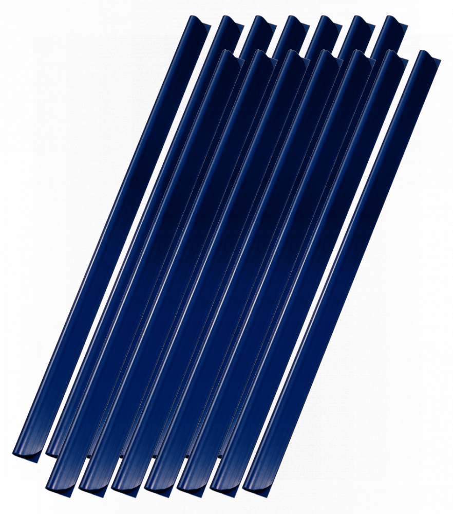 2x Listwa wsuwana Leitz, 9mm, do 80 kartek, 25 sztuk, niebieski