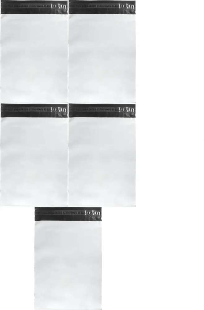 5x Foliopaki kurierskie Emerson, 35x50cm, 50 sztuk, biały
